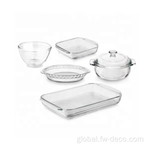 China 1L Clear crystal Glass Bowl With Cover Clear Manufactory